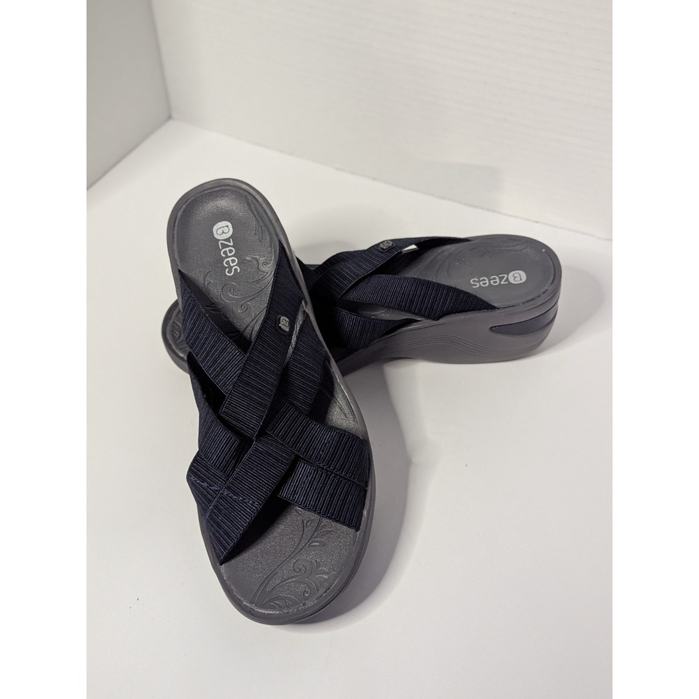BZEES Disco Sandals Women's Size 9.5M Blue
